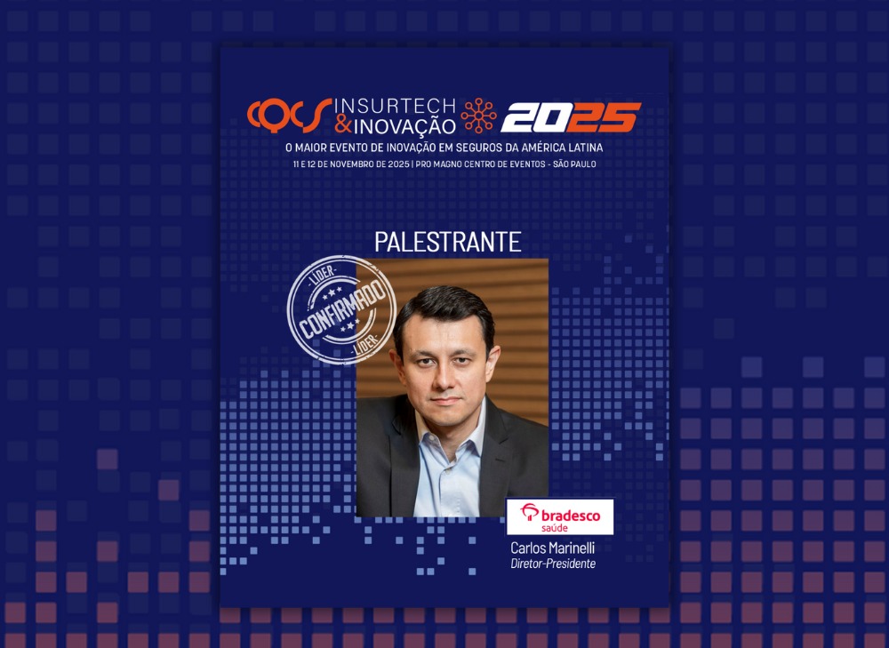 Carlos Marinelli, diretor-presidente da Bradesco Saúde, palestra no programa Painéis de Líderes do CQCS Insurtech & Inovação 2025