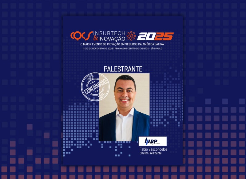 Fábio Vasconcelos, Diretor Presidente da BP Seguradora, palestra no programa Painéis de Líderes do CQCS Insurtech & Inovação 2025