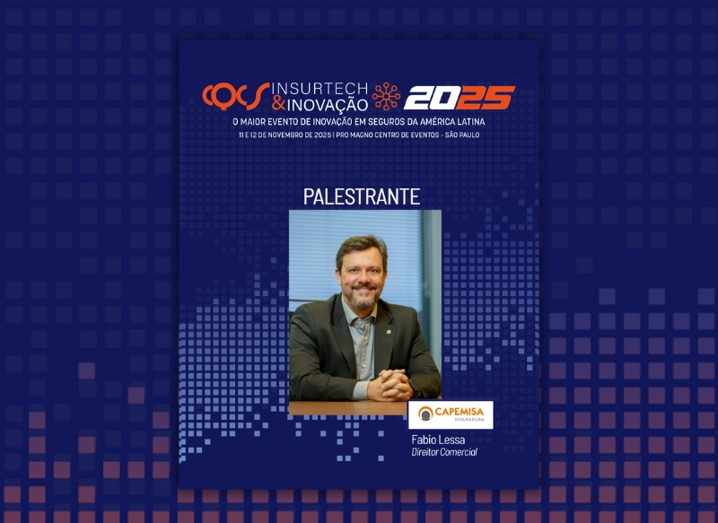 Fabio Lessa, diretor comercial da Capemisa Seguradora, é palestrante no CQCS Insurtech & Inovação 2025