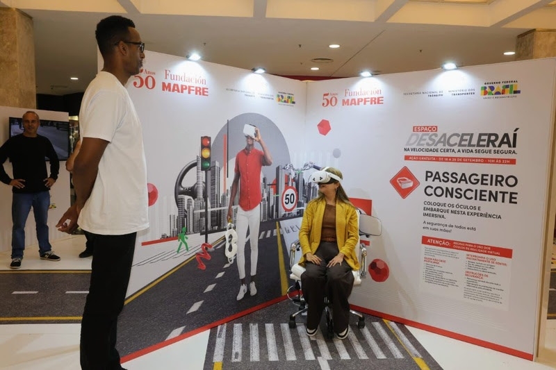 Fundación MAPFRE promove Campanha “Desaceleraí” no Shopping Aricanduva durante a Semana Nacional do Trânsito