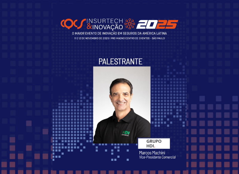Marcos Machini, vice-presidente Comercial do Grupo HDI, é palestrante no CQCS Insurtech & Inovação 2025